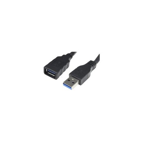 Nanocable USB-A/M a USB-A/H 2m Negro (10.01.0902-BK)