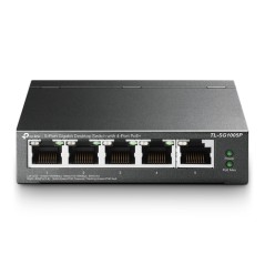 Switch TP-Link 5xRJ45 GbE PoE 56W Negro (TL-SG1005P)