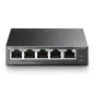 Switch TP-Link 5xRJ45 GbE PoE 56W Negro (TL-SG1005P)