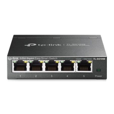 Switch TP-Link 5xRJ45 GbE Gestionado Negro (TL-SG105E)
