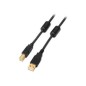 Cable AISENS USB-A/M a USB-B/M 2m Negro (A101-0009)