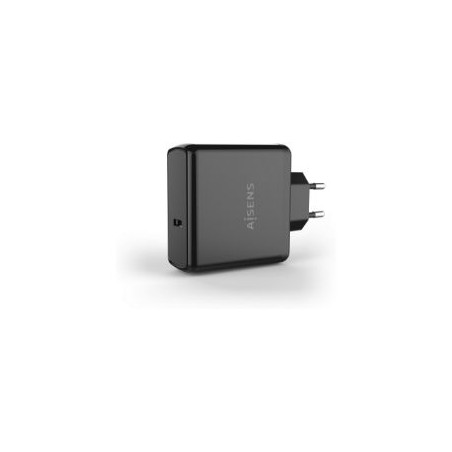 Cargador Pared AISENS 60W 1xUSB-C Negro (ASCH-1PD60-BK)