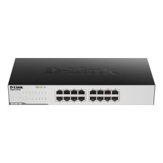 Switch D-Link 16xRJ45 GbE Rack 1U Negro (GO-SW-16G)