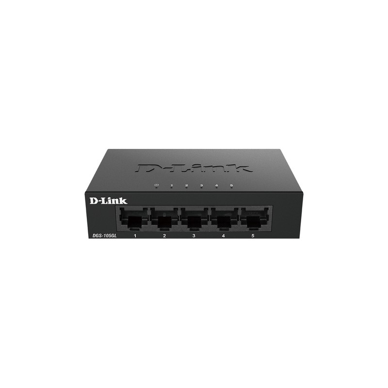 Switch D-Link 5xRJ45 GbE Negro (DGS-105GL)