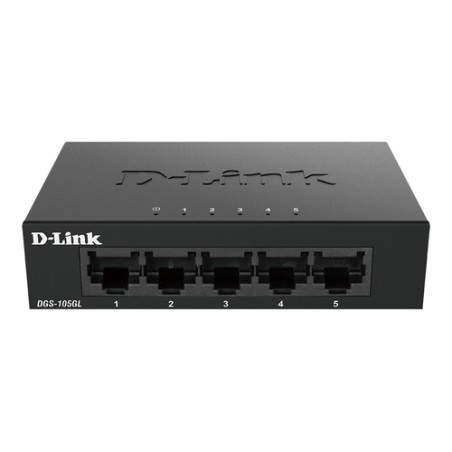 Switch D-Link 5xRJ45 GbE Negro (DGS-105GL)