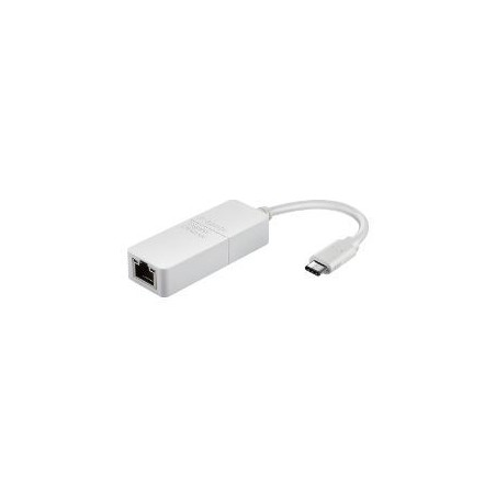 Adaptador D-Link USB-C a Gbit Ethernet Blanco (DUB-E130