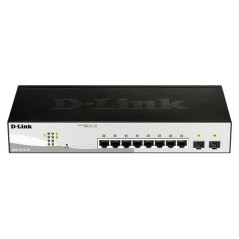 Switch D-Link 8xRJ45 GbE 2xSFP Rack Negro (DGS-1210-10)