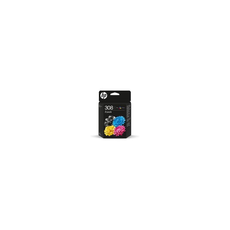 Tinta HP 308 Pack Negro/Tricolor (6L6S6UE)