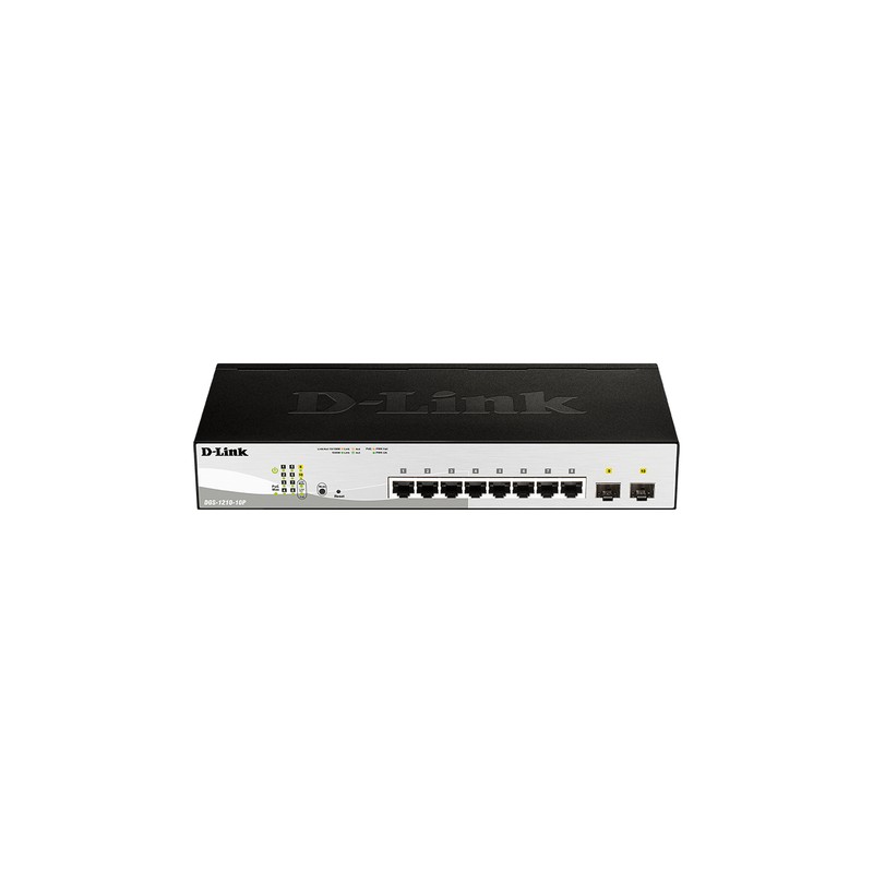 Switch D-Link 8xRJ45 2xSFP PoE Rack 1U (DGS-1210-10P/E) Switch D-Link 8xRJ45 2xSFP PoE Rack 1U (DGS-1210-10P/E)