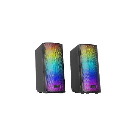 Altavoces Mars Gaming 15W 2.0 RGB BT Negro (MSRGB2)