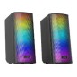 Altavoces Mars Gaming 15W 2.0 RGB BT Negro (MSRGB2)
