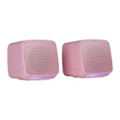 Altavoces Mars Gaming 10W RGB USB/3.5mm Rosa (MSPROP)