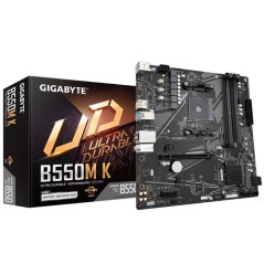GIGABYTE B550M K:(AM4) 4DDR4 HDMI DP RJ45 mATX