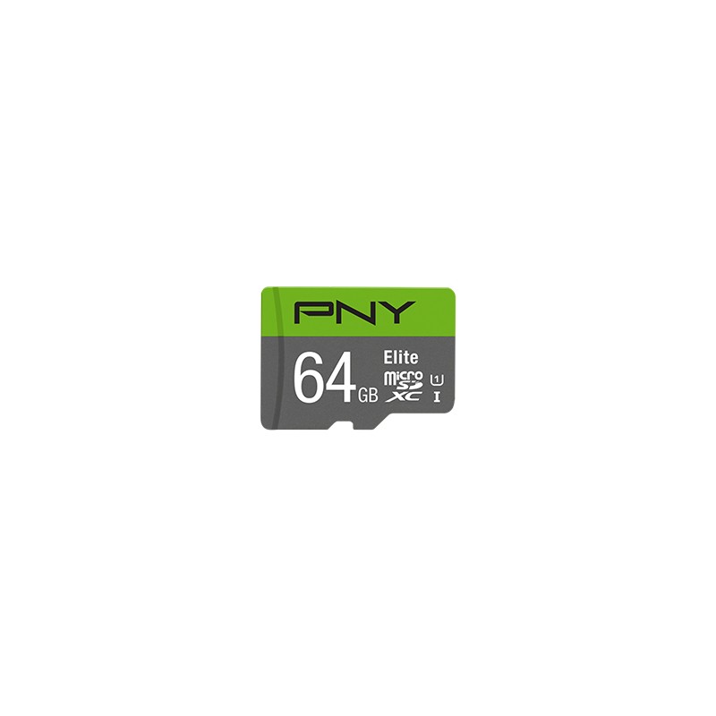 PNY Elite Micro SDXC 64Gb Clase 10 (P-SDUX64U185GW-GE)