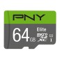 PNY Elite Micro SDXC 64Gb Clase 10 (P-SDUX64U185GW-GE)