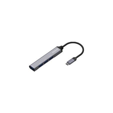 Hub AISENS USB-C 3.0 a 4xUSB-A 3.0 Gris (A109-0541)