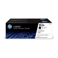 Toner HP LaserJet 83AD Negro 3000 pág Pack 2 (CF283AD)