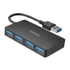 HUB NILOX 4xUSB-A 3.0 Negro (NXHUB403)