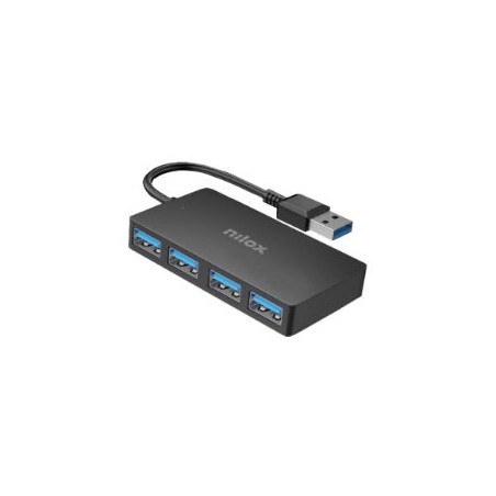 HUB NILOX 4xUSB-A 3.0 Negro (NXHUB403)