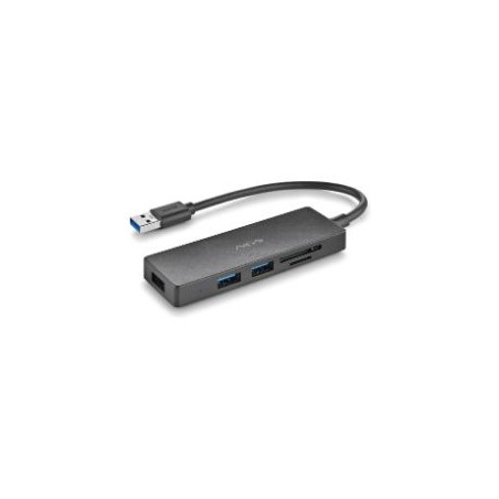 Hub NGS 3xUSB 3.0 1xSD 1xMicroSD Negro (IHUBREADER)