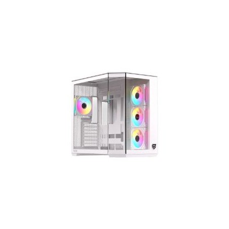 Caja Nfortec Pulsar ARGB ATX ITX Blanca(NF-CS-PULSAR-W)