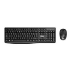 Teclado+Ratón NILOX Wireless 1600dpi Negro (NXKMWE012)
