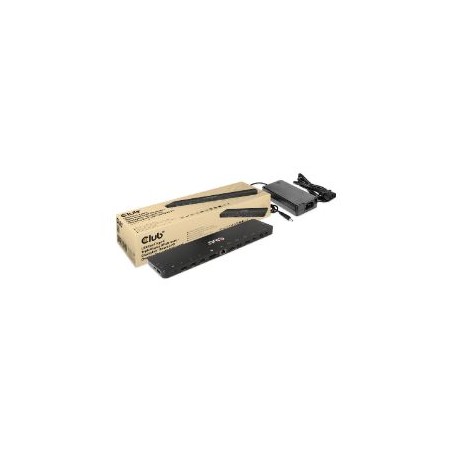 Docking Club 3D USB-C a 4xUSB-A/2xHDMI Negro (CSV-1566)