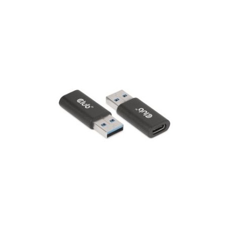 Adaptador Club 3D USB-A/M a USB-C/H Negro (CAC-1525)