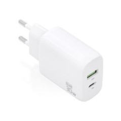Cargador Pared AISENS USB-A USB-C 30W Blanco(A110-0923)