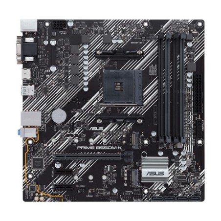 ASUS PRIME B550M-K: (AM4) 4DDR4 DVI-D HDMI RJ45 mATX