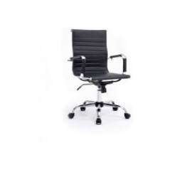 Silla de Oficina EQUIP Respaldo Medio Negra (EQ651002)