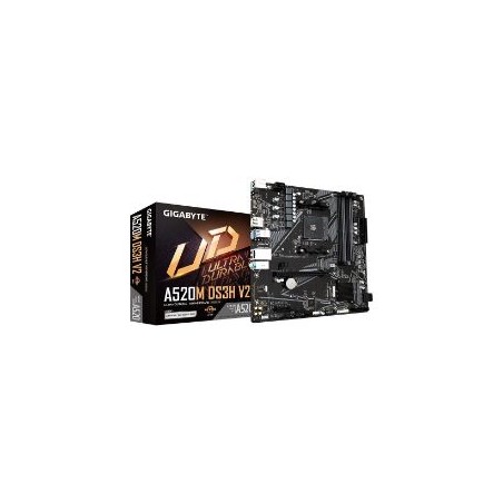 GIGABYTE A520M DS3H V2:(AM4) 4DDR4 HDMI DVI-D DP mATX