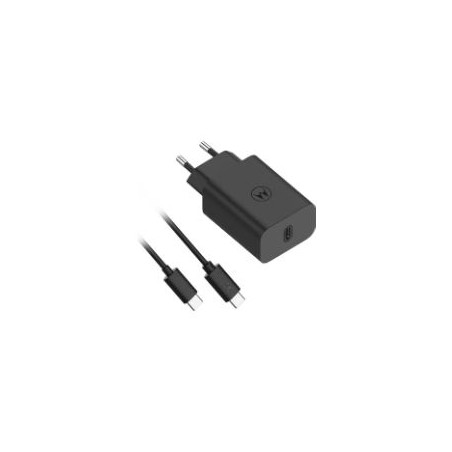 Cargador de Pared Motorola 30W USB-C Negro (SJMC302)