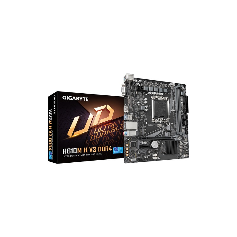 GIGABYTE H610M H V3 DDR4:(1700) 2DDR4 VGA HDMI DVI mATX GIGABYTE H610M H V3 DDR4:(1700) 2DDR4 VGA HDMI DVI mATX
