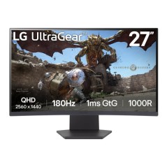 Monitor Gaming LG 27" VA QHD 1000R Curvo (27GS60QC-B)