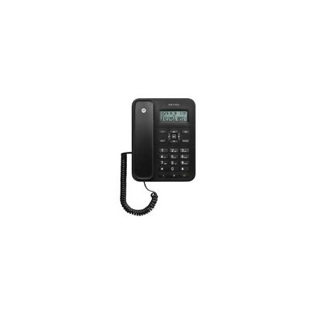 Teléfono Fijo Motorola CT202 Negro (107CT202BLACK)