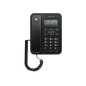 Teléfono Fijo Motorola CT202 Negro (107CT202BLACK)