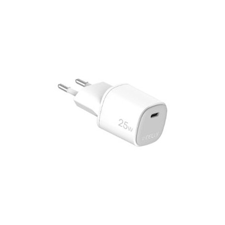 Cargador Pared CELLY 25W 1USB-C Blanco (UPTC1USBC25WWH)