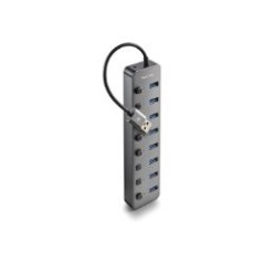Hub NGS USB-A 2.0 a 8xUSB-A 3.0 Gris (IHUB8)