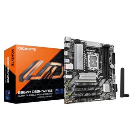 GIGABYTE B860M DS3H WIFI6E:(LGA1851) 4DDR5 HDMI DP mATX