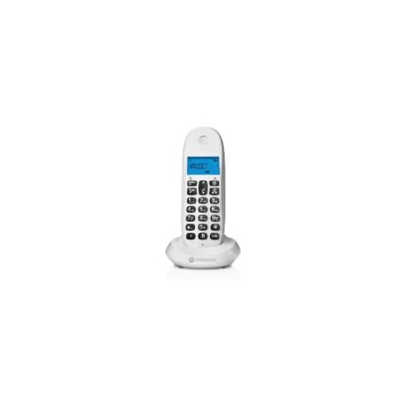 Teléfono Inalámbrico Motorola C1001CB+ LCD DECT Blanco