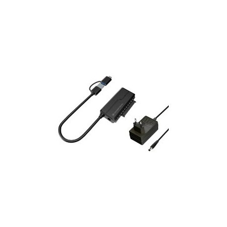 Adaptador CONCEPTRONIC USB-A/M a SATA/H Negro (ABBY21B)