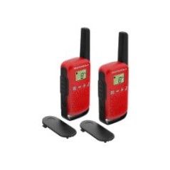 Walkie Talkie Motorola T42 Negro/Rojo (59T42REDPACK)