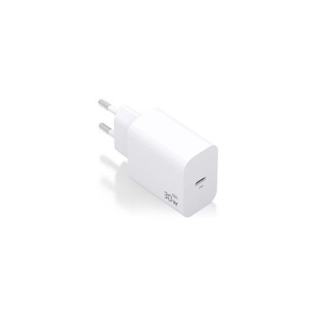 Cargador de Pared AISENS 1xUSB-C 30W Blanco (A110-0940)