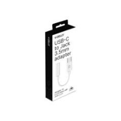 Adaptador CELLY USB-C a 3.5mm Blanco (USBCJACKADAPT)