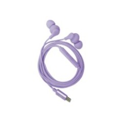 Auriculares CELLY Earphones USB-C Morado(UP1600TYPECVL)