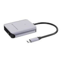 Lector Tarjetas CONCEPTRONIC USB-C 3.1 Gris (BIAN09G)