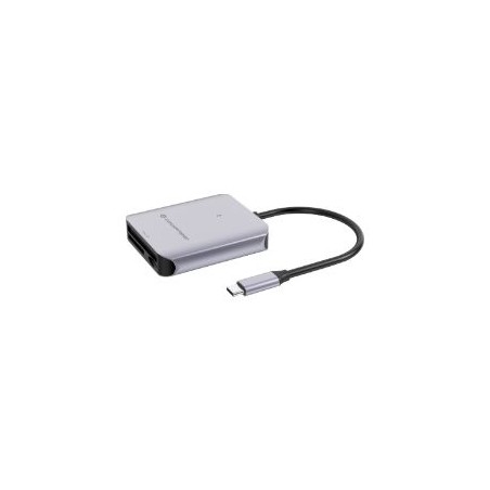 Lector Tarjetas CONCEPTRONIC USB-C 3.1 Gris (BIAN09G)