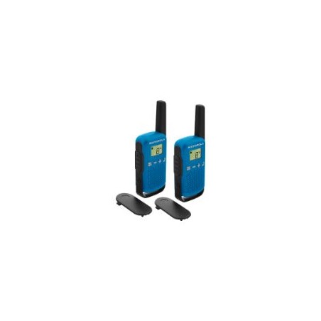Walkie Talkie Motorola T42 Negro/Azul (59T42BLUEPACK)