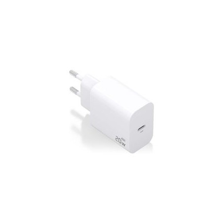 Cargador de Pared AISENS 1xUSB-C 20W Blanco (A110-0938)